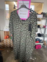 Load image into Gallery viewer, Leopard Print Deep V Neck Throw On &amp; Go Dresses