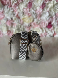 Bee Pouch Crossbody Bag with Funky Strap