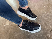 Load image into Gallery viewer, Lace Up Wedge Trainers