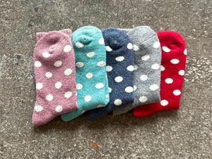 Spotty Cosy Ribbed Socks