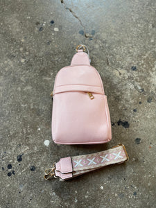 Upright Sling Bag with Funky Strap