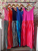Load image into Gallery viewer, Stripe Bottom Dress with Pockets