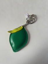 Load image into Gallery viewer, Leather Lemon Keyring Bag Charm