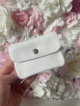 Load image into Gallery viewer, Plain Leather Button Detail Coin Purse