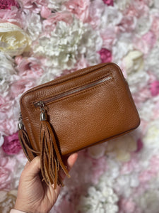 Leather Crossbody Bag with Adjustable Strap