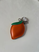 Load image into Gallery viewer, Leather Lemon Keyring Bag Charm