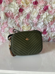 Single Zip Bee Crossbody Bag