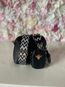 Bee Pouch Crossbody Bag with Funky Strap