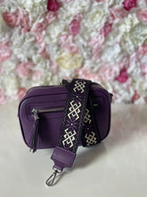 Load image into Gallery viewer, Double Zip Crossbody Bag with Funky Strap and Zippered Front Pocket