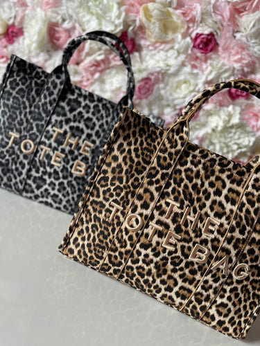 Leopard Print Large Size Tote Bag