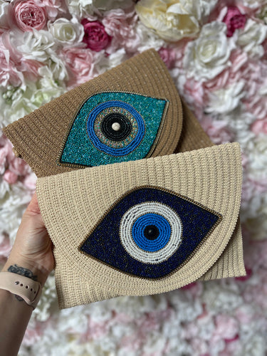 Evil Eye Clutch Crossbody Bag