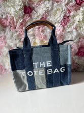 Load image into Gallery viewer, Denim Patchwork Tote Bag