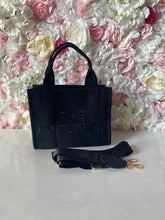 Load image into Gallery viewer, Faux Suede Mid Size Tote Bag