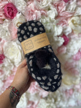 Load image into Gallery viewer, Leopard Print Cosy Slippers with Gripper Sole