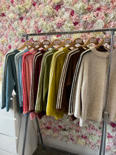 Load image into Gallery viewer, Stripe Sleeve Jumper - Various Colours