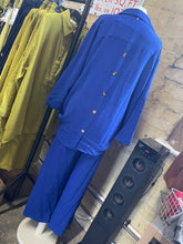 Load image into Gallery viewer, Summer Button Back Shirt with Wide Leg Trousers