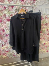 Load image into Gallery viewer, Summer Button Back Shirt with Wide Leg Trousers