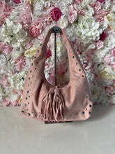Load image into Gallery viewer, Press Stud Detail Faux Suede Slouchy Shoulder Bag