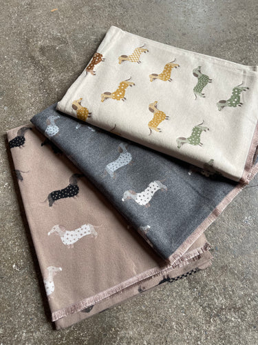 Sausage Dog Reversible Scarf