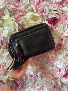 Leather Crossbody Bag with Adjustable Strap